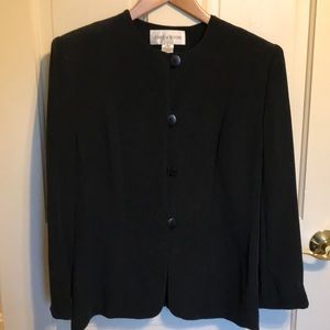 Women’s Jones New York black silk jacket size 10